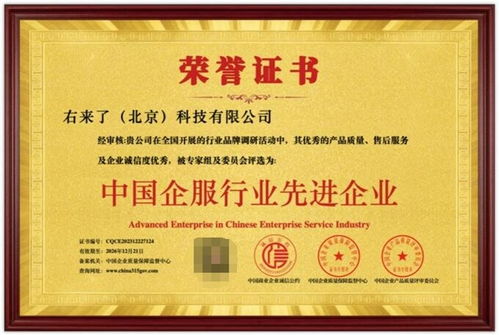 右來了科技榮獲“中國企服行業(yè)先進(jìn)企業(yè)”稱號，彰顯信息系統(tǒng)集成服務(wù)卓越實力